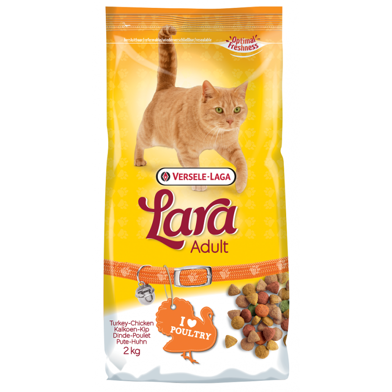 Lara Cat Adult trurkey & chichen - 2 kg Lara Cat Adult trurkey & chichen - 2 kg