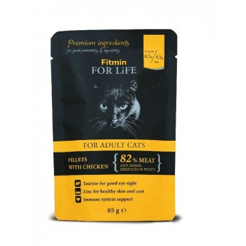 Sachet fraicheur au poulet pour chat adulte