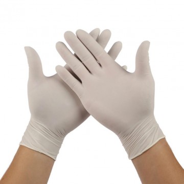 Gants de protection en latex non poudrés - Boite de 100 gants