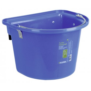 Seau mangeoire de porte plastique 12l, avec anse