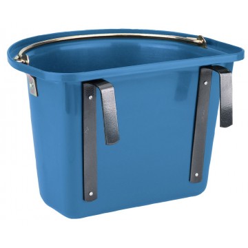 Seau mangeoire de porte plastique 12l, avec anse