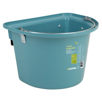 Seau mangeoire de porte plastique 12l, avec anse