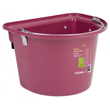 Seau mangeoire de porte plastique 12l, avec anse