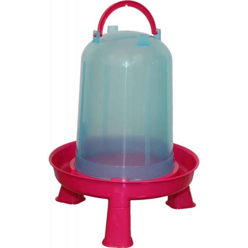Abreuvoir avec pied, mauve et bleu Abreuvoir avec pied, mauve et bleu