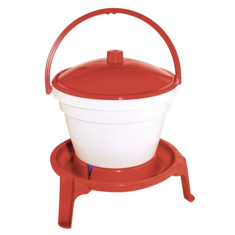 Seau abreuvoir volaille 12 L avec pied et anse Seau abreuvoir volaille 12 L avec pied et anse