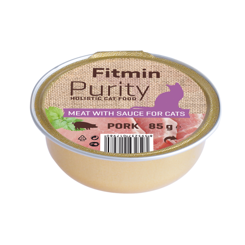 Fitmin Purity barquette de viande de porc pour chat sans céréale