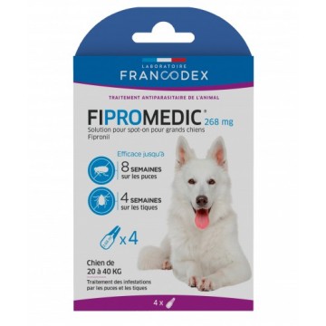 Fipromedic 268 mg -  Solution spot-on pour chien 20-40 kg