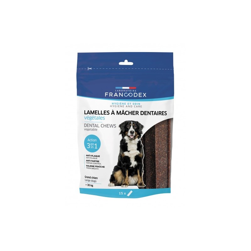 lamelles à mâcher dentaires pour chiens de plus de 30 kg lamelles à mâcher dentaires pour chiens de plus de 30 kg