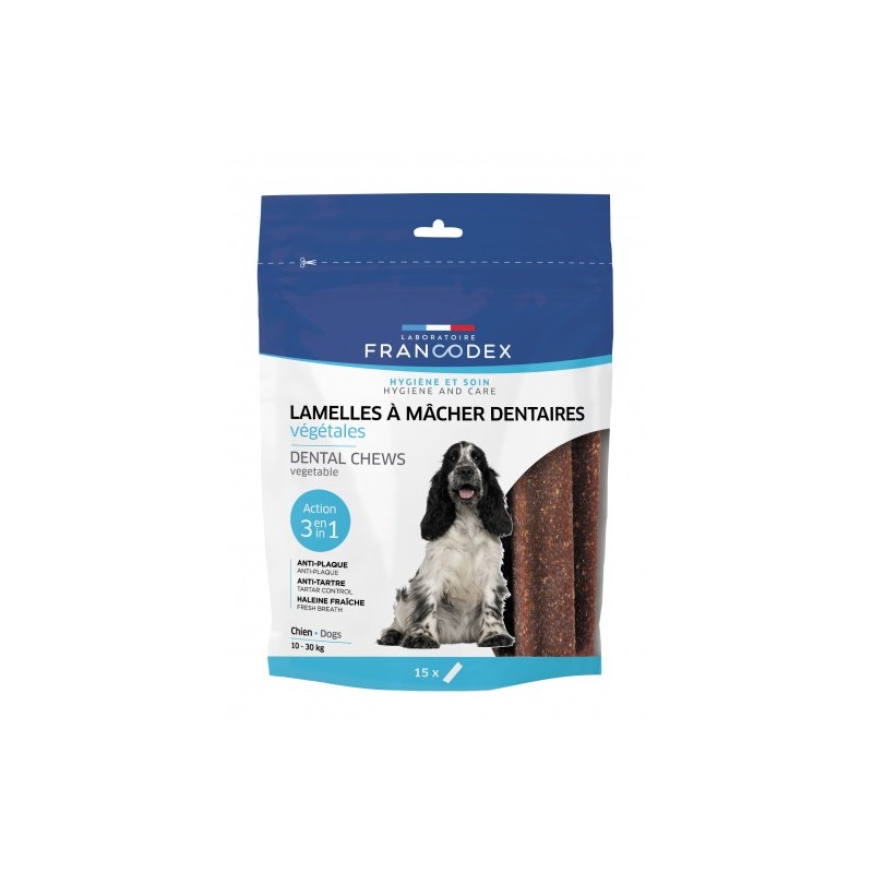 lamelles à mâcher dentaires pour chiens de 10 à 30 kg lamelles à mâcher dentaires pour chiens de 10 à 30 kg