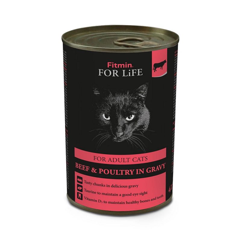 Fitmin For Life boîte pour chat adulte au boeuf Fitmin For Life boîte pour chat adulte au boeuf