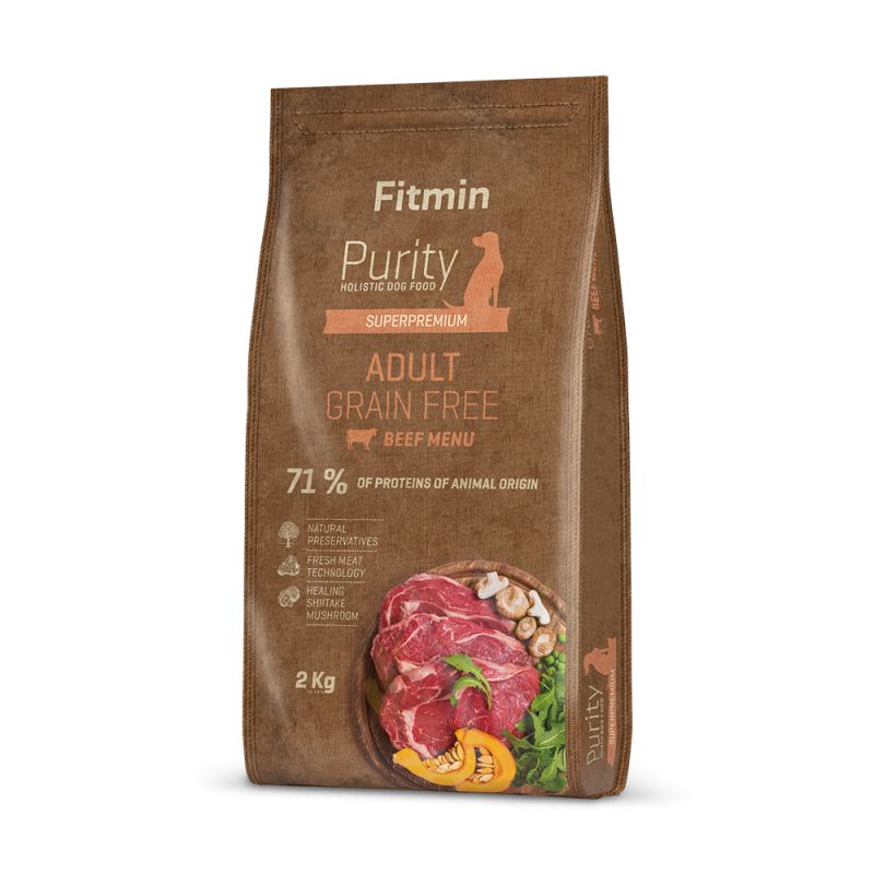 Fitmin Dog Purity Grain Free Adulte au Boeuf 2 kg