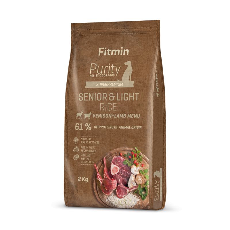 Fitmin Dog Purity Riz Senior & Light Venison & Lamb Rice 2 kg