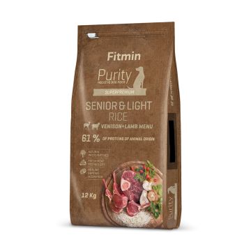 Fitmin Dog Purity Riz Senior & Light Venison & Lamb Rice 12 kg