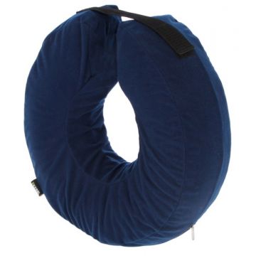 Collerette pour chien gonflable bleue