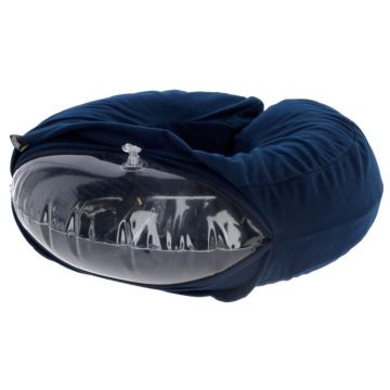 Collerette pour chien gonflable bleue