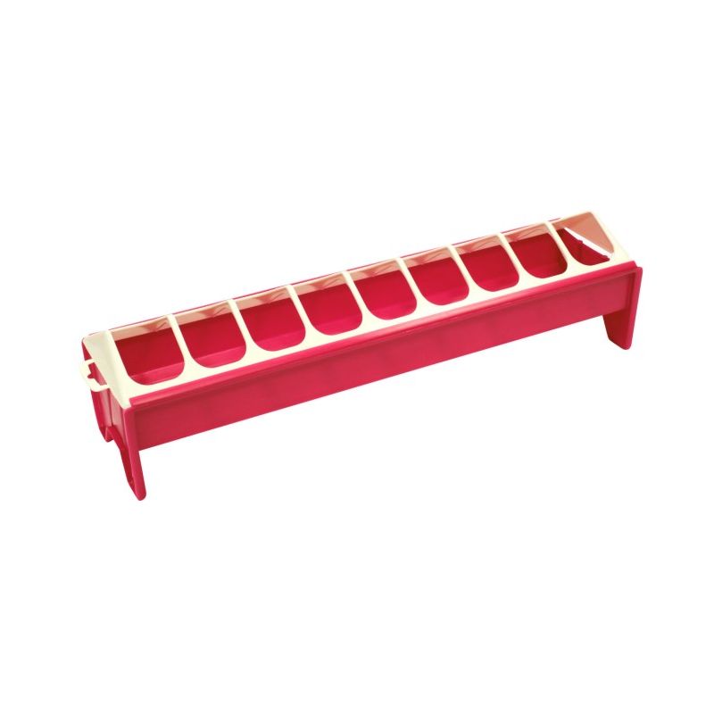 Mangeoirepour volailles 50 x 12 cm, couleur fuschia Mangeoirepour volailles 50 x 12 cm, couleur fuschia