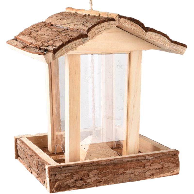 Mangeoire maison silo Jaro brun clair 18x17.5x20.5 cm Mangeoire maison silo Jaro brun clair 18x17.5x20.5 cm