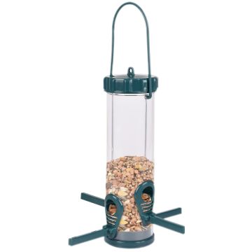 Mangeoire Silo Oiseaux Graines Survival M Plastique 22,5x22,5x34,6CM