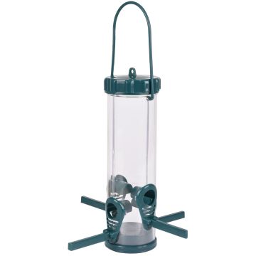 Mangeoire Silo Oiseaux Graines Survival M Plastique 22,5x22,5x34,6CM