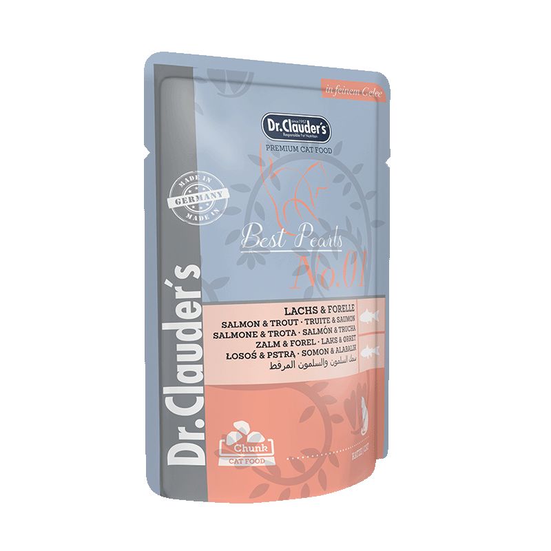 Sachet fraicheur saumon & truite en sauce dr Clauder's Sachet fraicheur saumon & truite en sauce dr Clauder's