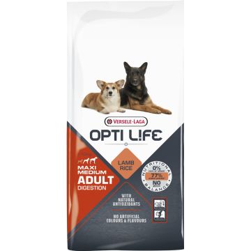Opti Life Adult Digestion Medium/Maxi (Lamb & Riz)
