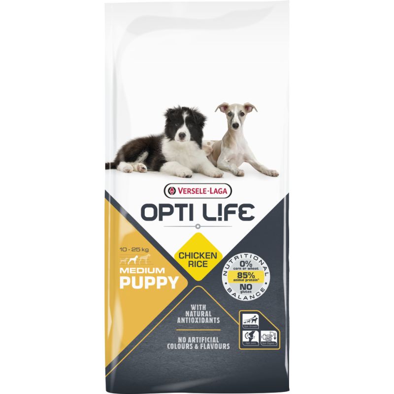 Opti Life Puppy Medium (Poulet & Riz) Opti Life Puppy Medium (Poulet & Riz)