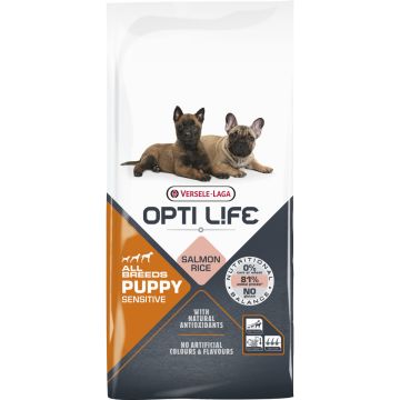 Opti Life Puppy Sensitive All breeds (Saumon & Riz)