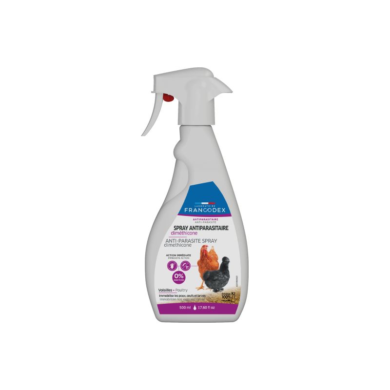 Spray Antiparasitaire diméthicone Pour Volailles Spray Antiparasitaire diméthicone Pour Volailles