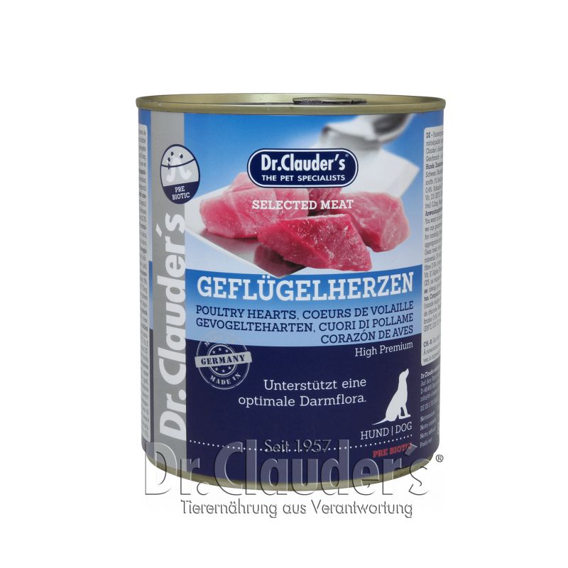 Boite Selected meat Dr Clauder's - coeurs de volaille Boite Selected meat Dr Clauder's - coeurs de volaille