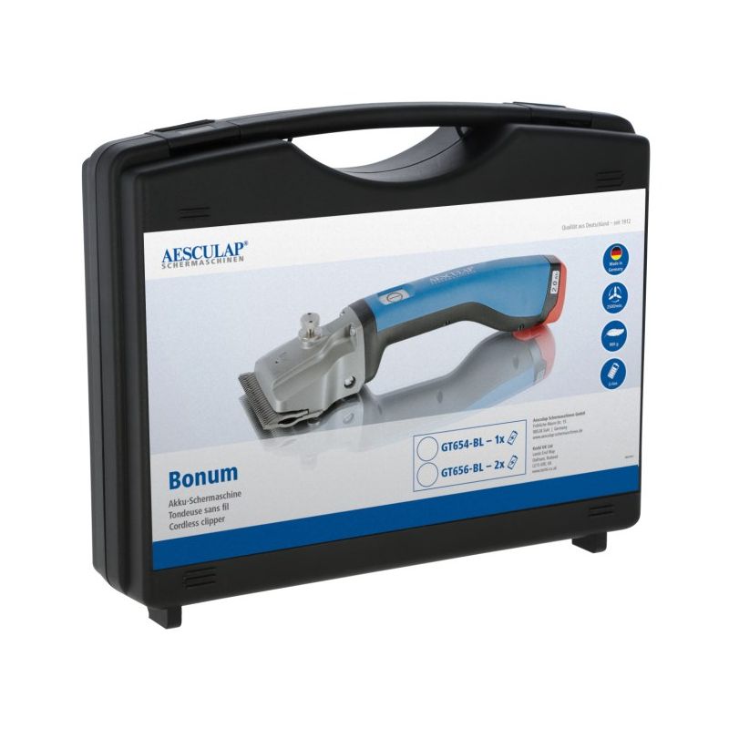 Tondeuse Aesculap Bonum cheval, 2 batteries Tondeuse Aesculap Bonum cheval, 2 batteries