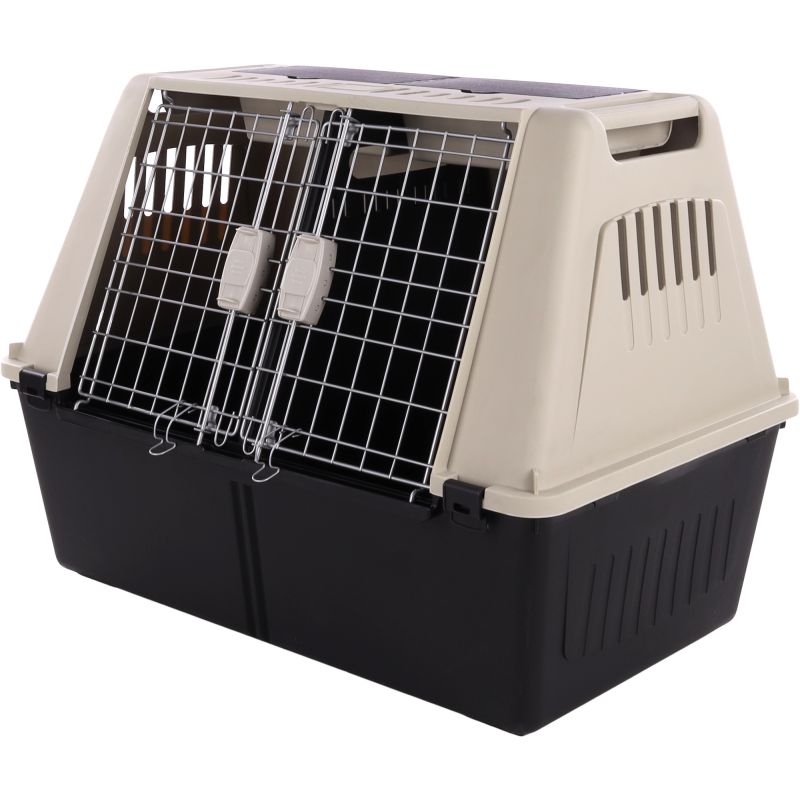 cage de transport tripper gris taille L - 51x82x61 cm cage de transport tripper gris taille L - 51x82x61 cm