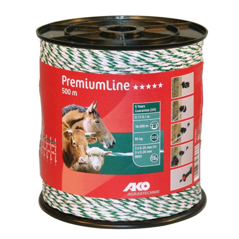 Fil Premium Line blanc/vert, 18km - 3x0.25mm cuivre -3x02mm inox Fil Premium Line blanc/vert, 18km - 3x0.25mm cuivre -3x02mm inox