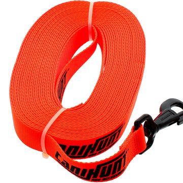 Longe HUNTER FIRST sangle Plate Polyester 25mm Orange