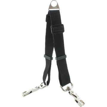 Accouple UPKA réglable 2 chiens 20 / 34 cm Noir