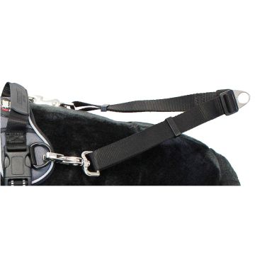 Accouple UPKA réglable 2 chiens 20 / 34 cm Noir