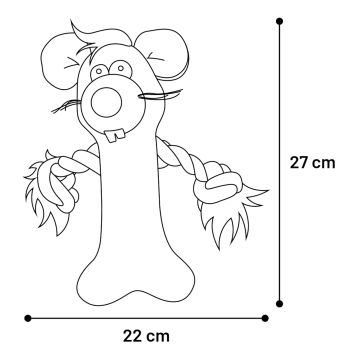 Peluche souris bleu