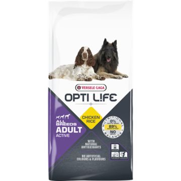 Opti Life Adult Active All Breeds (Poulet & Riz)