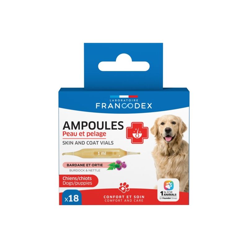 Ampoules Peau et Pelage x18 Ampoules Peau et Pelage x18