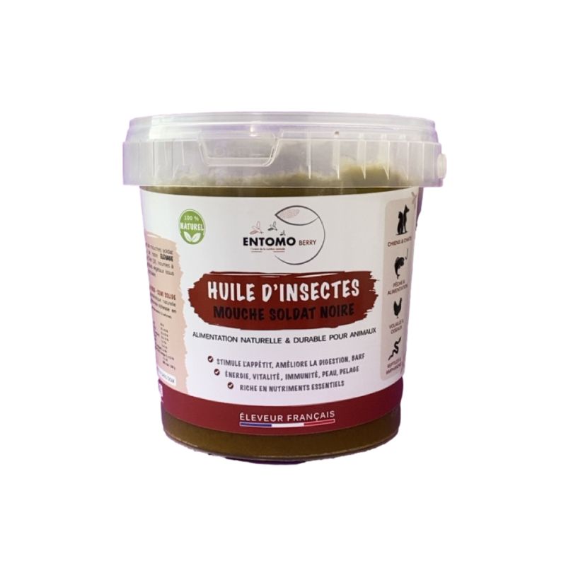 Huile d'insectes de mouche soldat noire Huile d'insectes de mouche soldat noire
