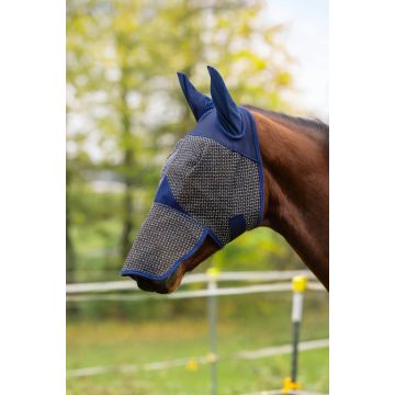 Masque anti-mouches avec protection des oreilles et naseaux Navy